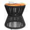 Salontafel met draad 45x44 cm massief acaciahout