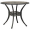 Tuintafel 90x75 cm gietaluminium bronskleurig