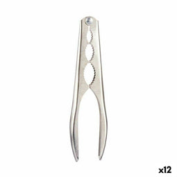 Notenkraker 16,5 x 1,5 x 4,5 cm Zilverkleurig Staal (12 Stuks)