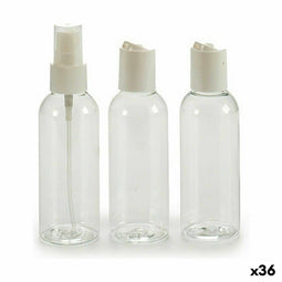 Reisset Potjes Transparant 3 x 21 x 18 cm (36 Stuks)