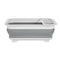 Inklapbaar Afdruiprek voor Keuken Wit Grijs Polypropyleen TPR 37,9 x 29,3 x 12 cm (6 Stuks)