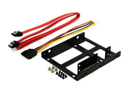 Dual HDD/SSD Metal installation frame on 3,5 core for 2x2,5 with cable