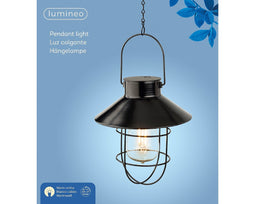 Lumineo - Hanglamp zwart LED warm wit