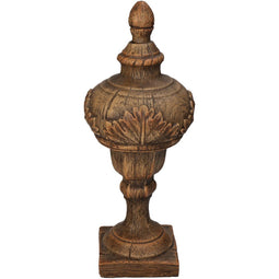 HD Collection - Ornament kerstbal beker polyresin bruin 12x12x30.5 cm