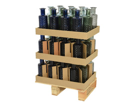 KSD - Vaas recycled glas d9h28 cm a4 kerst