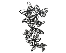 Decoris - Muurdeco mtl l71.7b0.2h40.5cm zwrt Decoris Garden Furniture