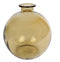 Van Manen - Vaas messing glas l16b16h18cm