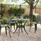 Tuintafel 90x75 cm gietaluminium zwart
