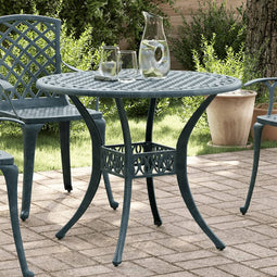Tuintafel 90x75 cm gietaluminium groen