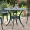 Tuintafel 90x75 cm gietaluminium groen