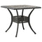Tuintafel 80x80x75 cm gietaluminium bronskleurig