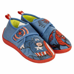 Slippers Voor in Huis Marvel Velcro Donkerblauw Schoenmaat 30-31