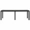 Eettafel IPAE Progarden Indo ind012an Uitschuifbaar Antraciet 220 x 90 x 72 cm