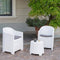 Tafelset met 2 fauteuils IPAE Progarden Luna sluc06bg Wit Tuin (3 Onderdelen)