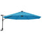 Wandparasol met LEDs 290 cm zeeblauw