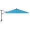 Wandparasol met LEDs 290 cm zeeblauw