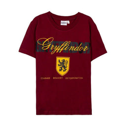 T-Shirt met Korte Mouwen Harry Potter Rood Maat 12 Jaar