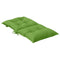 Stoelkussens 6 st lage rug 100x50x7 cm stof gemleerd groen