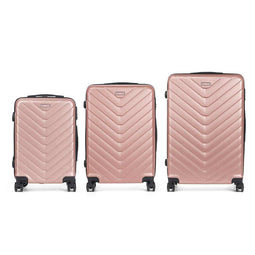 Kofferset Roze 3 Onderdelen
