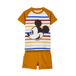 Kledingset Mickey Mouse Mosterd Kinderen Maat 24 maanden