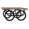 Trolley DKD Home Decor Zwart Ijzer Spar (160 x 80 x 75 cm)