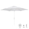 Parasoll Alba 350 cm Aluminium Wit