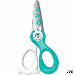 Schaar Maped Kidikut Blauw Wit 12 cm (20 Stuks)