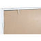 Wandspiegel Wit Metaal Kristal Venster 90 x 90 x 2 cm