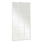 Wandspiegel Wit Metaal Kristal Venster 90 x 180 x 2 cm