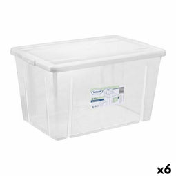 Opbergbak met Deksel Tontarelli Linea box 54 L 59 x 39 x 33 cm (6 Stuks)