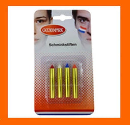 Make-up set met 4 sticks incl. oranje (set van 2)