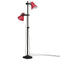 Vloerlamp 25 W E27 25x25x90/160 cm verweerd rood