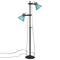 Vloerlamp 25 W E27 25x25x90/160 cm verweerd blauw
