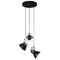 Hanglamp 25 W E27 30x30x100 cm zwart
