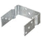 Grondankers 2 st 14x6x15 cm gegalvaniseerd staal zilverkleurig