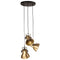 Hanglamp 25 W E27 30x30x100 cm antiek messingkleurig