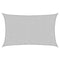 Zonnezeil 8x5 m 100% polyester oxford lichtgrijs