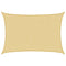 Zonnezeil 3,5x2,5 m 100% polyester oxford zandkleurig