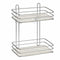 Badkamerschappen 26 x 30,2 x 11,5 cm Zilverkleurig Transparant Plastic Chroomstaal (12 Stuks)