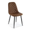 Stoel Versa Serena Bruin 53 x 88 x 43,5 cm (4 Stuks)