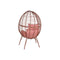Tuinstoel DKD Home Decor 90 x 65 x 151 cm Metaal Terra cotta Synthetische rotan