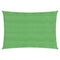 Zonnezeil rechthoekig 160 g/m 2x3,5 m HDPE lichtgroen