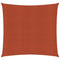 Zonnezeil 160 g/m vierkant 2,5x2,5 m HDPE terracottakleurig