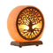 Bureaulamp Home ESPRIT Boomstructuur Bruin Roze Hout Zout 15 W 220 V 16 x 7 x 18 cm
