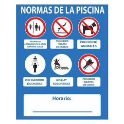 Bord Normaluz Zwembad PVC 50 x 40 cm