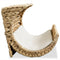 Kattenbed met kussen 35x18x18 cm waterhyacint