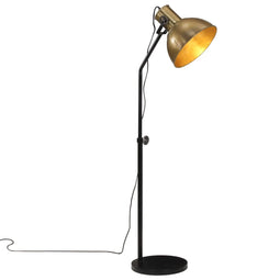 Vloerlamp 25 W E27 30x30x90-150 cm antiek messingkleurig