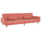 Slaapbank 2-zits met 2 kussens fluweel roze