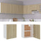 Hangkast 50x31x60 cm bewerkt hout sonoma eikenkleurig