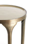 Light&living Bijzettafel S/2 Ø40x46+Ø36x52 cm LAPAZ antiek brons+taupe